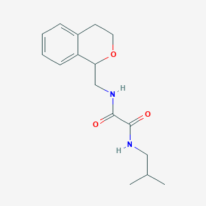 N-(3,4-dihydro-1H-isochromen-1-ylmethyl)-N'-(2-methylpropyl)oxamide