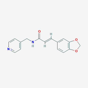 3-(1,3-benzodioxol-5-yl)-N-(4-pyridinylmethyl)acrylamide