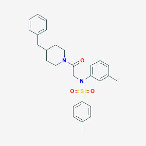 molecular formula C28H32N2O3S B422319 N-[2-(4-benzylpiperidin-1-yl)-2-oxoethyl]-4-methyl-N-(3-methylphenyl)benzenesulfonamide 