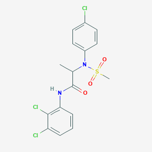 N~2~-(4-chlorophenyl)-N~1~-(2,3-dichlorophenyl)-N~2~-(methylsulfonyl)alaninamide