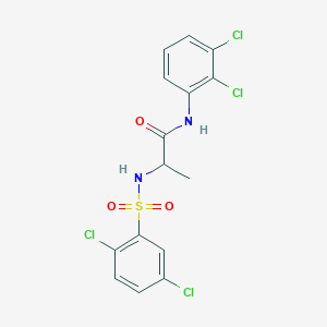 N~1~-(2,3-dichlorophenyl)-N~2~-[(2,5-dichlorophenyl)sulfonyl]alaninamide