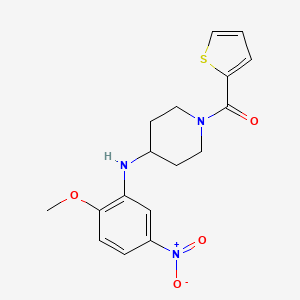 N-(2-methoxy-5-nitrophenyl)-1-(2-thienylcarbonyl)-4-piperidinamine