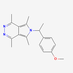 6-[1-(4-methoxyphenyl)ethyl]-1,4,5,7-tetramethyl-6H-pyrrolo[3,4-d]pyridazine