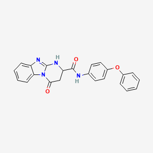 4-oxo-N-(4-phenoxyphenyl)-1,2,3,4-tetrahydropyrimido[1,2-a]benzimidazole-2-carboxamide