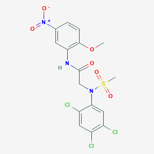 N~1~-(2-methoxy-5-nitrophenyl)-N~2~-(methylsulfonyl)-N~2~-(2,4,5-trichlorophenyl)glycinamide