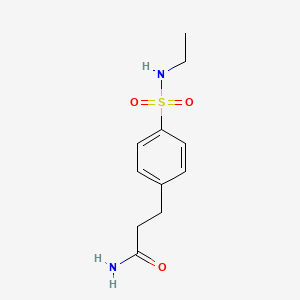 3-{4-[(ethylamino)sulfonyl]phenyl}propanamide