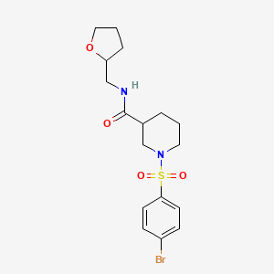 1-[(4-bromophenyl)sulfonyl]-N-(tetrahydro-2-furanylmethyl)-3-piperidinecarboxamide