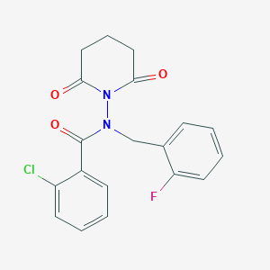 2-chloro-N-(2,6-dioxo-1-piperidinyl)-N-(2-fluorobenzyl)benzamide