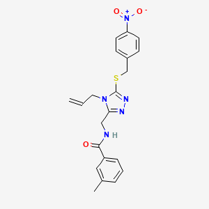 N-({4-allyl-5-[(4-nitrobenzyl)thio]-4H-1,2,4-triazol-3-yl}methyl)-3-methylbenzamide