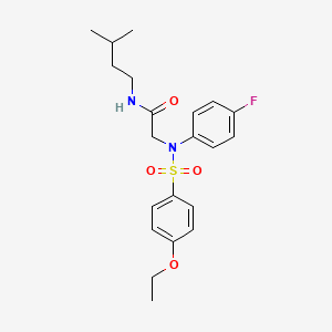 N~2~-[(4-ethoxyphenyl)sulfonyl]-N~2~-(4-fluorophenyl)-N~1~-(3-methylbutyl)glycinamide