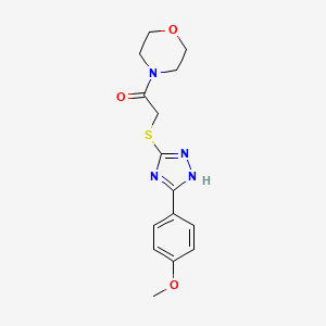 4-({[5-(4-methoxyphenyl)-4H-1,2,4-triazol-3-yl]thio}acetyl)morpholine