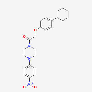 1-[(4-cyclohexylphenoxy)acetyl]-4-(4-nitrophenyl)piperazine