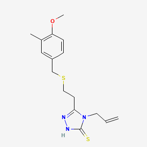 4-allyl-5-{2-[(4-methoxy-3-methylbenzyl)thio]ethyl}-4H-1,2,4-triazole-3-thiol