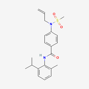 4-[allyl(methylsulfonyl)amino]-N-(2-isopropyl-6-methylphenyl)benzamide