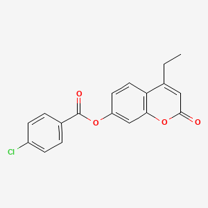 4-ethyl-2-oxo-2H-chromen-7-yl 4-chlorobenzoate