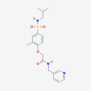 2-{4-[(isobutylamino)sulfonyl]-2-methylphenoxy}-N-(3-pyridinylmethyl)acetamide