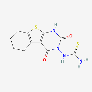 N-(2,4-dioxo-1,4,5,6,7,8-hexahydro[1]benzothieno[2,3-d]pyrimidin-3(2H)-yl)thiourea