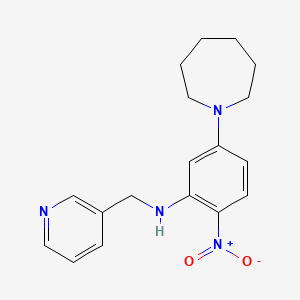 5-(1-azepanyl)-2-nitro-N-(3-pyridinylmethyl)aniline