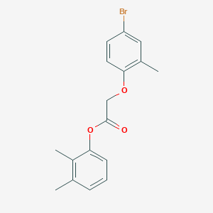 molecular formula C17H17BrO3 B4223826 2,3-dimethylphenyl (4-bromo-2-methylphenoxy)acetate 