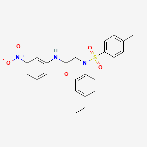 N~2~-(4-ethylphenyl)-N~2~-[(4-methylphenyl)sulfonyl]-N~1~-(3-nitrophenyl)glycinamide