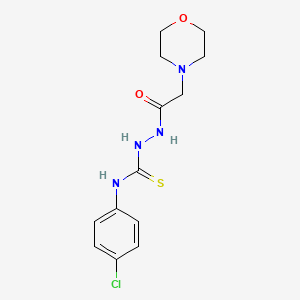 N-(4-chlorophenyl)-2-(4-morpholinylacetyl)hydrazinecarbothioamide