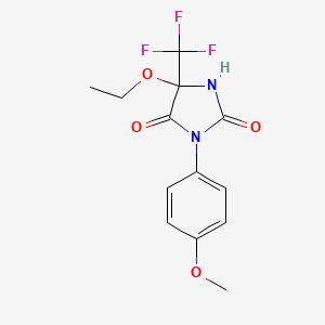 5-ethoxy-3-(4-methoxyphenyl)-5-(trifluoromethyl)-2,4-imidazolidinedione