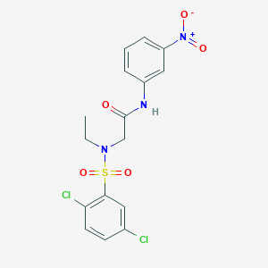 N~2~-[(2,5-dichlorophenyl)sulfonyl]-N~2~-ethyl-N~1~-(3-nitrophenyl)glycinamide