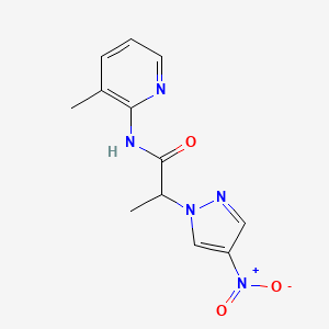 N-(3-methyl-2-pyridinyl)-2-(4-nitro-1H-pyrazol-1-yl)propanamide