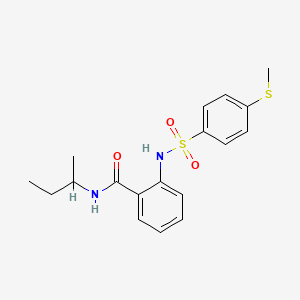 N-(sec-butyl)-2-({[4-(methylthio)phenyl]sulfonyl}amino)benzamide