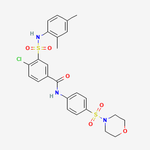 4-chloro-3-{[(2,4-dimethylphenyl)amino]sulfonyl}-N-[4-(4-morpholinylsulfonyl)phenyl]benzamide