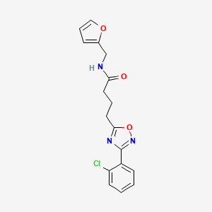 4-[3-(2-CHLOROPHENYL)-1,2,4-OXADIAZOL-5-YL]-N-[(FURAN-2-YL)METHYL]BUTANAMIDE