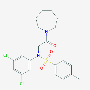 molecular formula C21H24Cl2N2O3S B422406 N-[2-(azepan-1-yl)-2-oxoethyl]-N-(3,5-dichlorophenyl)-4-methylbenzenesulfonamide 