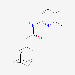 N-(5-iodo-6-methylpyridin-2-yl)-2-(tricyclo[3.3.1.1~3,7~]dec-1-yl)acetamide