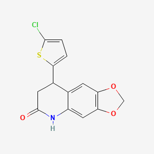 8-(5-chloro-2-thienyl)-7,8-dihydro[1,3]dioxolo[4,5-g]quinolin-6(5H)-one