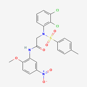 N~2~-(2,3-dichlorophenyl)-N~1~-(2-methoxy-5-nitrophenyl)-N~2~-[(4-methylphenyl)sulfonyl]glycinamide