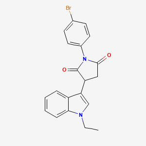 1-(4-bromophenyl)-3-(1-ethyl-1H-indol-3-yl)-2,5-pyrrolidinedione