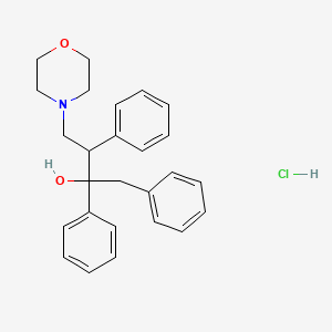 molecular formula C26H30ClNO2 B4224179 4-(4-morpholinyl)-1,2,3-triphenyl-2-butanol 