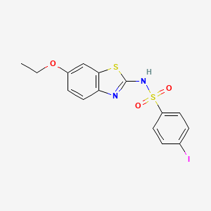 N-(6-ethoxy-1,3-benzothiazol-2-yl)-4-iodobenzenesulfonamide