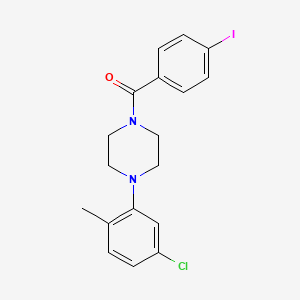 1-(5-chloro-2-methylphenyl)-4-(4-iodobenzoyl)piperazine