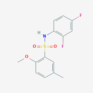 N-(2,4-difluorophenyl)-2-methoxy-5-methylbenzenesulfonamide