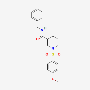 N-benzyl-1-[(4-methoxyphenyl)sulfonyl]-3-piperidinecarboxamide