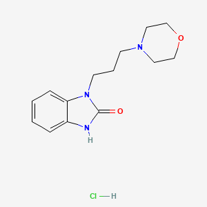 molecular formula C14H20ClN3O2 B4224316 1-[3-(4-morpholinyl)propyl]-1,3-dihydro-2H-benzimidazol-2-one hydrochloride 