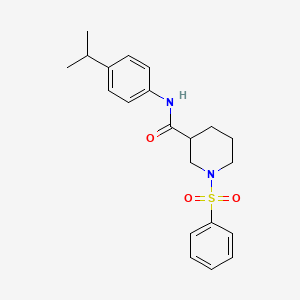 N-(4-isopropylphenyl)-1-(phenylsulfonyl)-3-piperidinecarboxamide