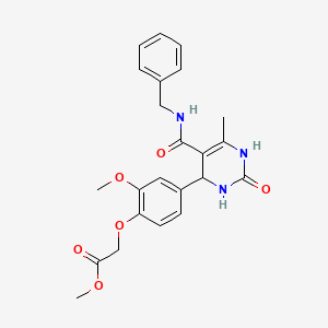 methyl (4-{5-[(benzylamino)carbonyl]-6-methyl-2-oxo-1,2,3,4-tetrahydro-4-pyrimidinyl}-2-methoxyphenoxy)acetate