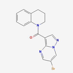 1-[(6-bromopyrazolo[1,5-a]pyrimidin-3-yl)carbonyl]-1,2,3,4-tetrahydroquinoline