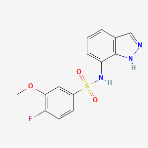 4-fluoro-N-(1H-indazol-7-yl)-3-methoxybenzenesulfonamide