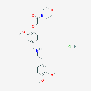 [2-(3,4-dimethoxyphenyl)ethyl]{3-methoxy-4-[2-(4-morpholinyl)-2-oxoethoxy]benzyl}amine hydrochloride