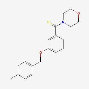 [3-[(4-Methylphenyl)methoxy]phenyl]-morpholin-4-ylmethanethione