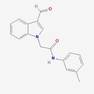 molecular formula C18H16N2O2 B422446 2-(3-Formyl-indol-1-yl)-N-m-tolyl-acetamide CAS No. 333745-01-0