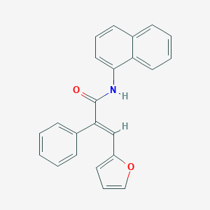 molecular formula C23H17NO2 B422447 3-(2-furyl)-N-(1-naphthyl)-2-phenylacrylamide 
